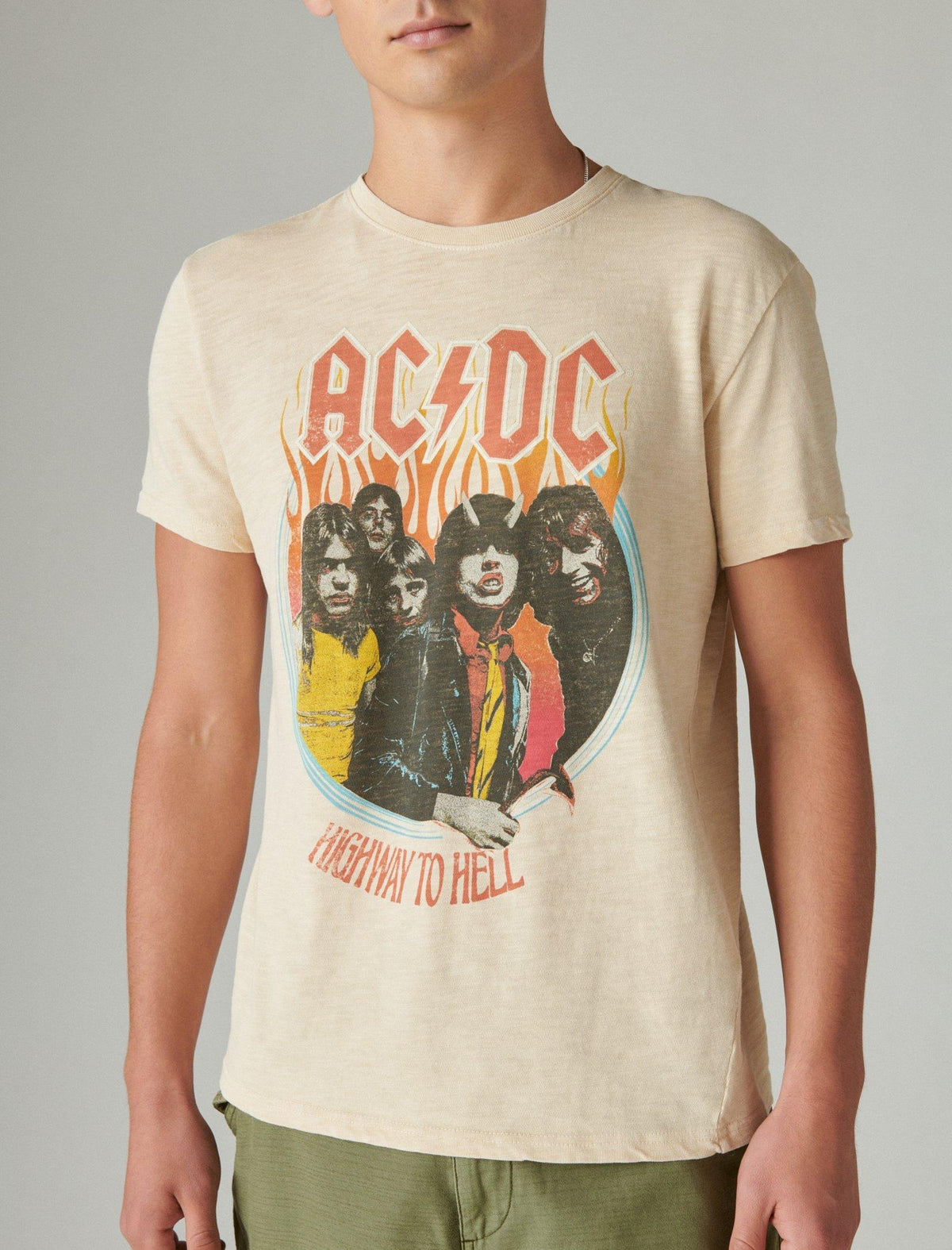 Lucky Brand Acdc Highway To Hell Tee Sheer Bliss