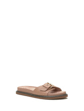 Lucky Brand Anelia Buckle Slide Open Beige/Khaki