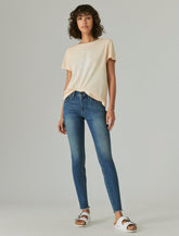 Lucky Brand Ava Skinny Englehurst Fray