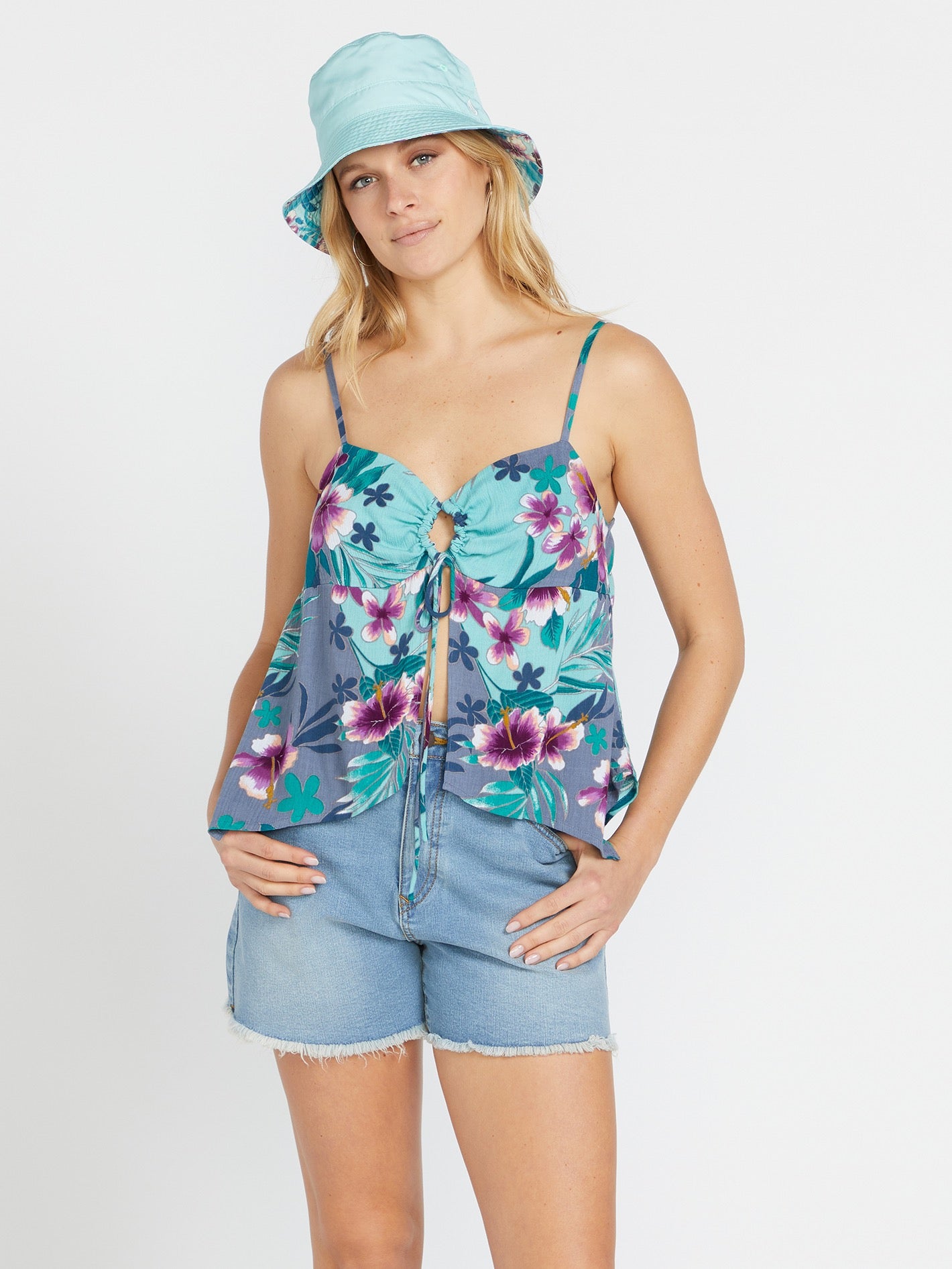 Volcom Brohamas Women's Cami Glacier Blue