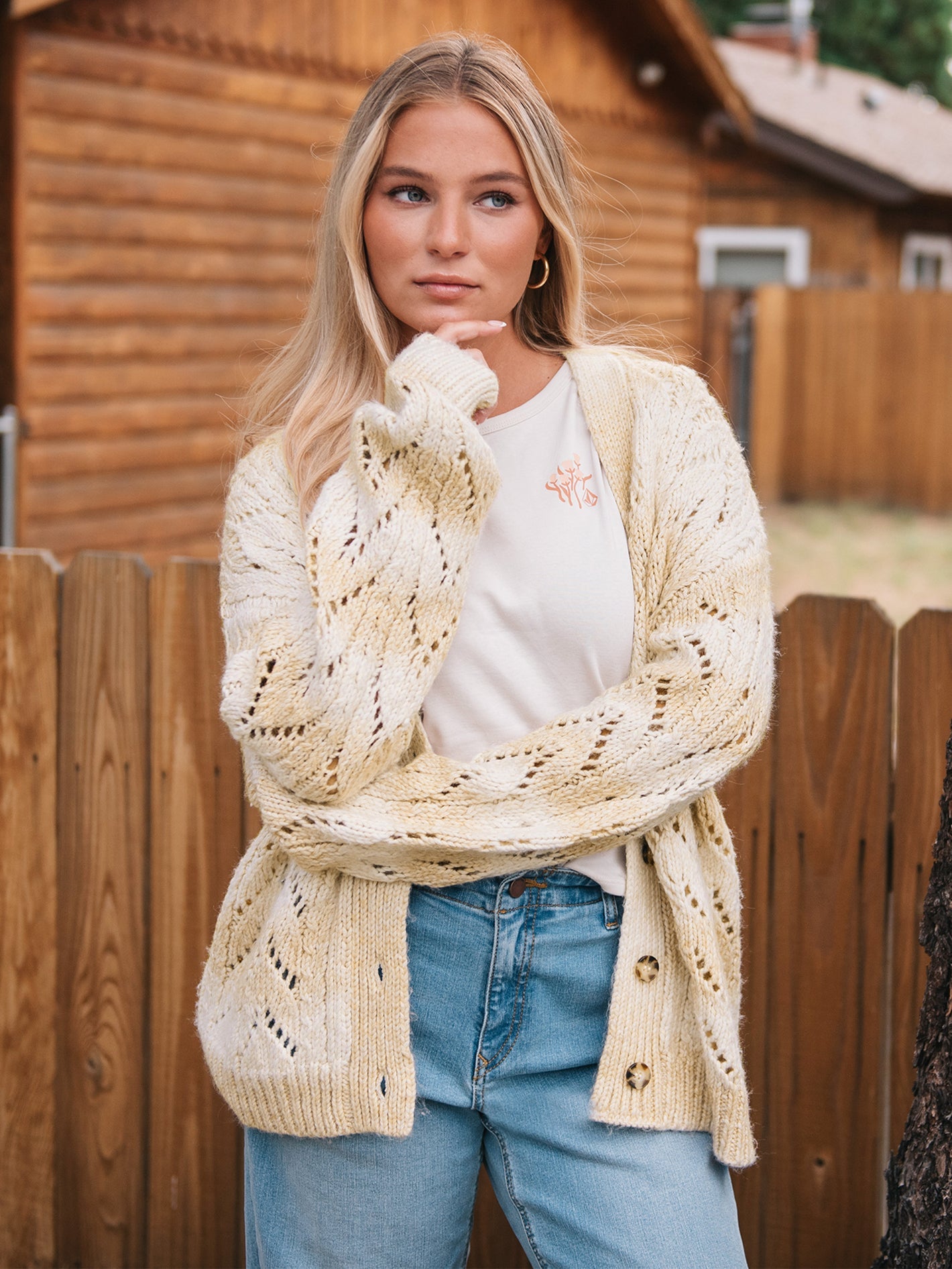 Volcom Cosmosa Cardigan Cloud