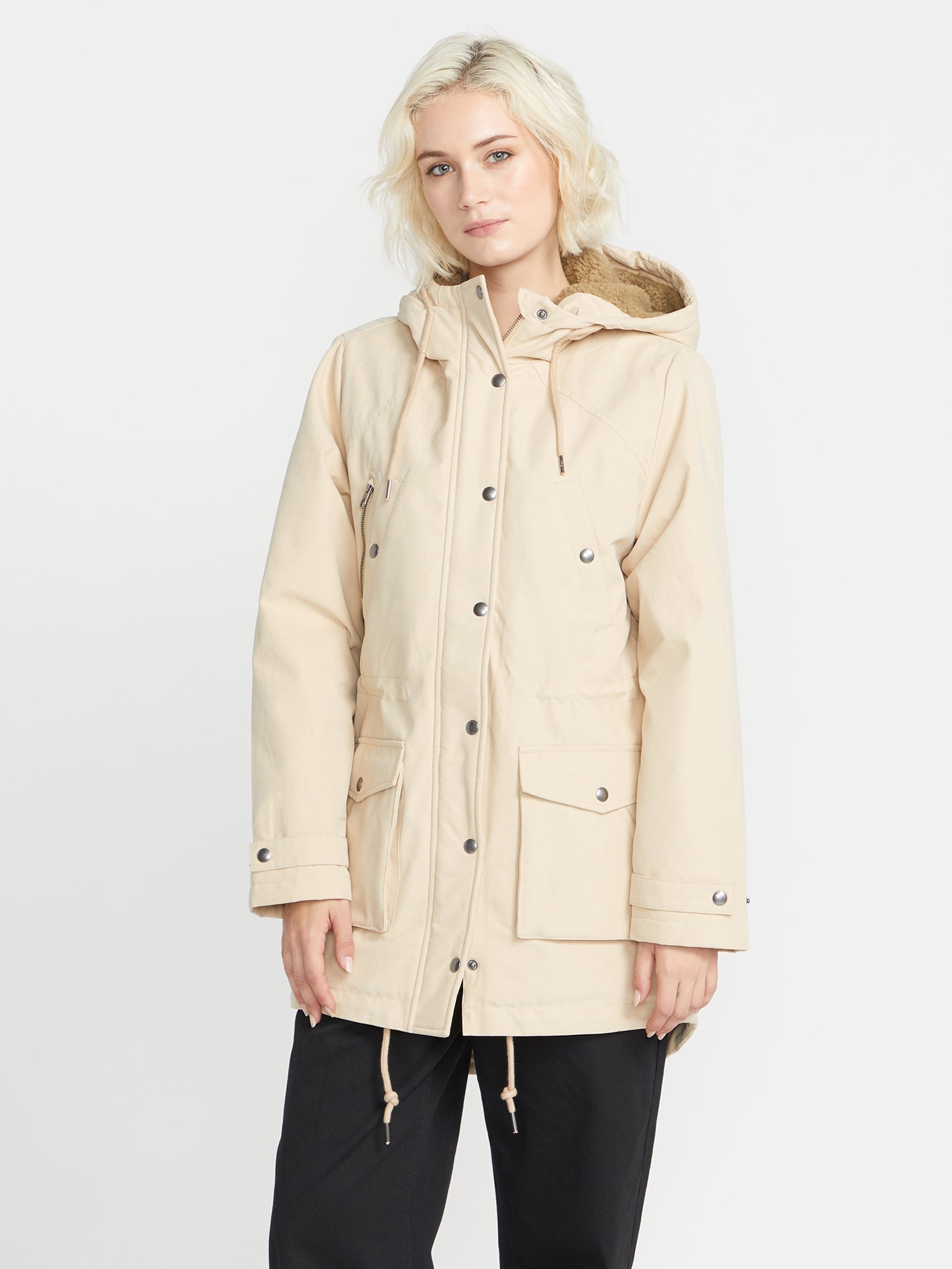 Volcom Walk On By 5K Parka Jacket Khaki