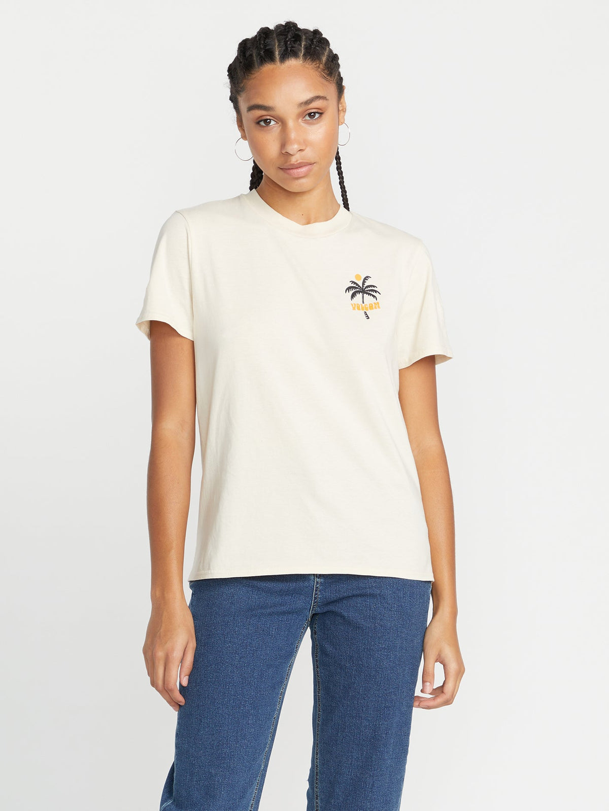 Volcom Lock It Up Short Sleeve Tee Cloud