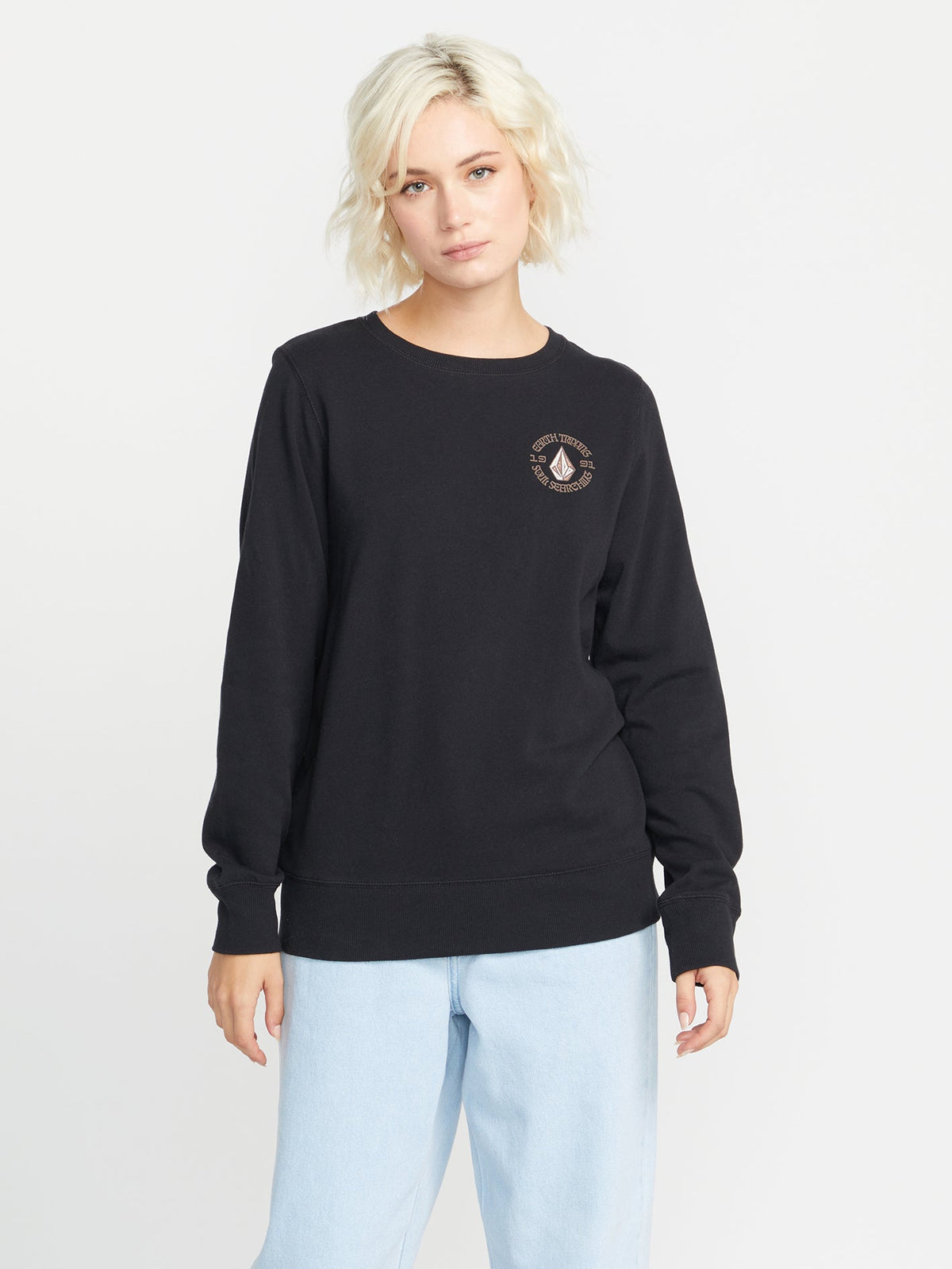 Volcom Truly Deal Crew Sweatshirt Black