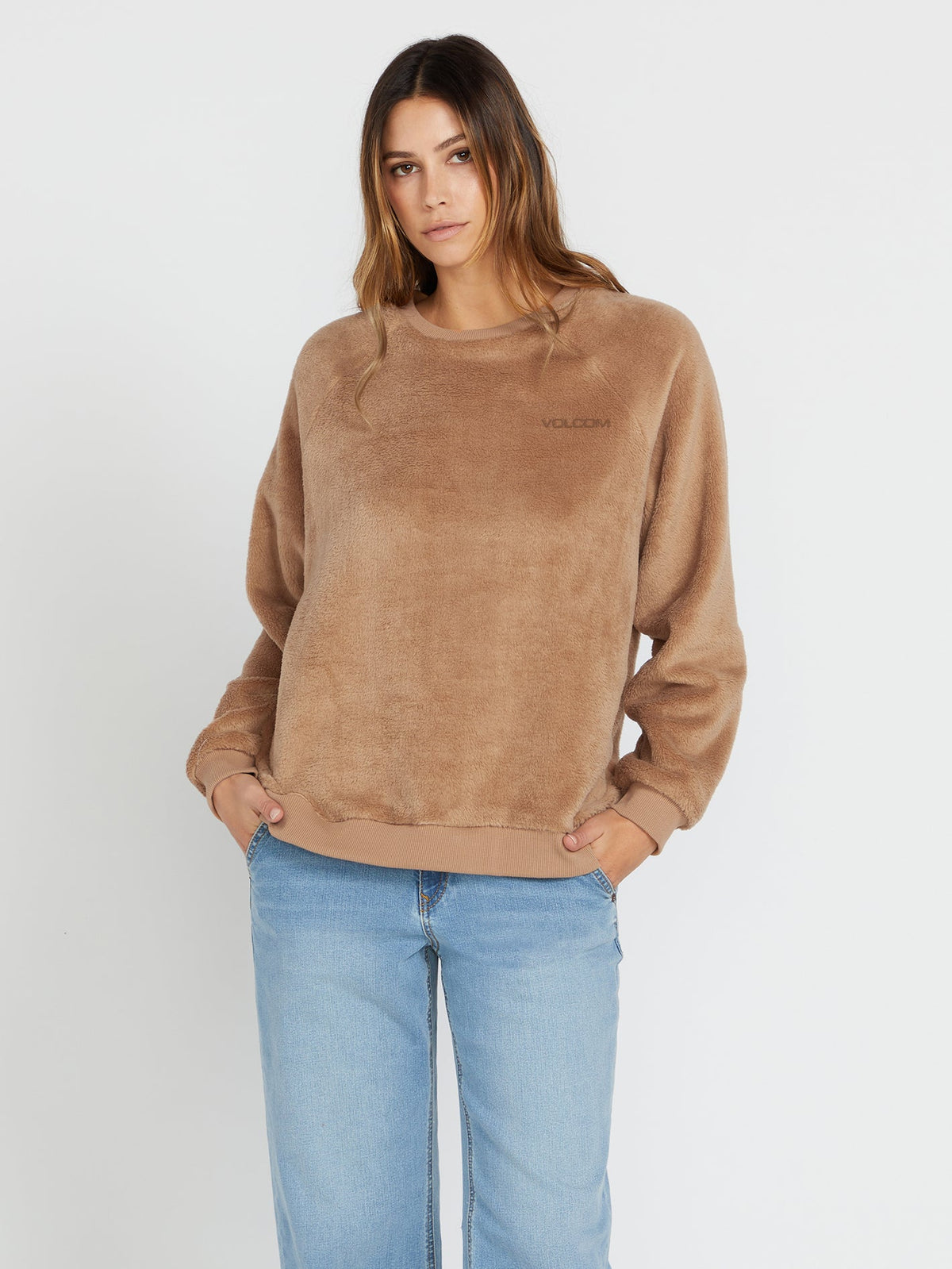 Volcom Pheelin Phine Crew Sweatshirt Mocha