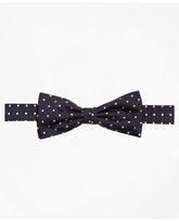 Brooks Brothers Boys Dot Pre-Tied Bow Tie Navy