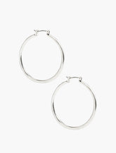 Lucky Brand Basic Hoop Earrings Silver