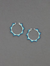 Lucky Brand Beaded Hoop Earring Silver