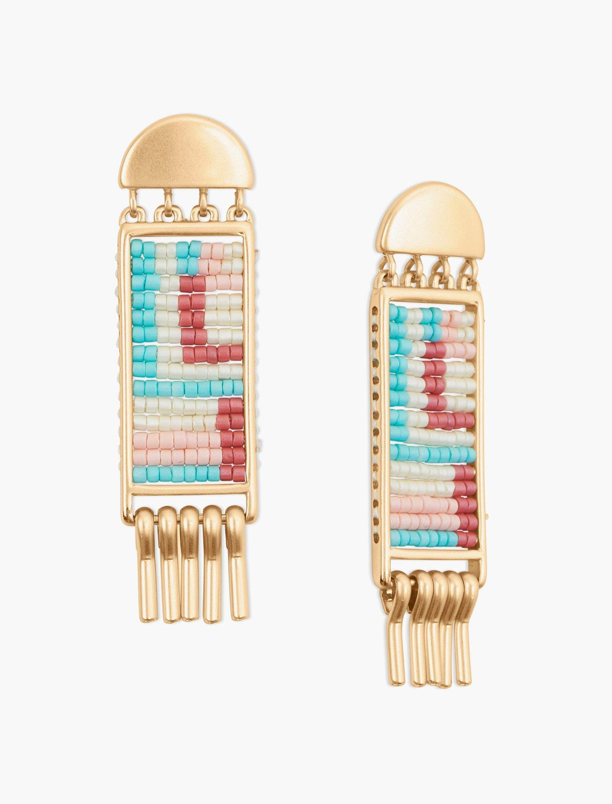 Lucky Brand Beaded Statement Earring Gold