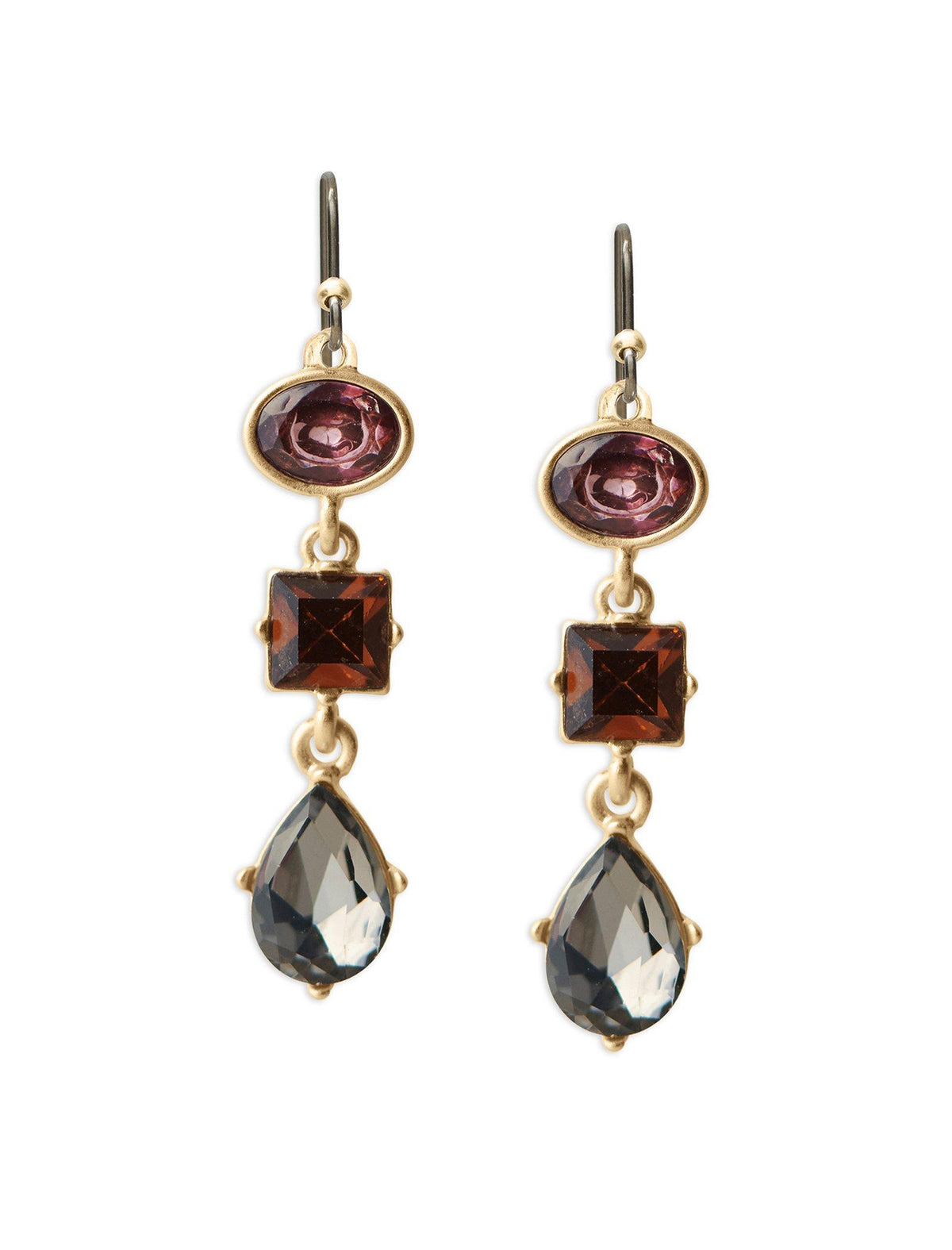 Lucky Brand Berry Set Stone Drop Earring Gold