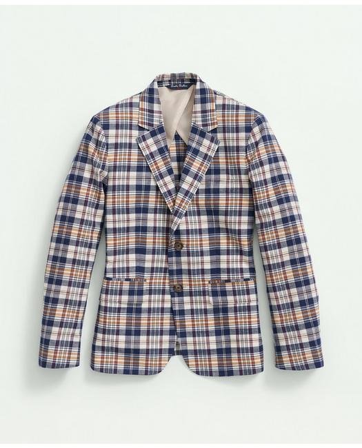 Brooks Brothers Boys Madras Sport Coat Multicolor