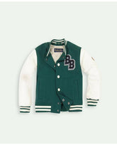 Brooks Brothers Kids Varsity Jacket Green