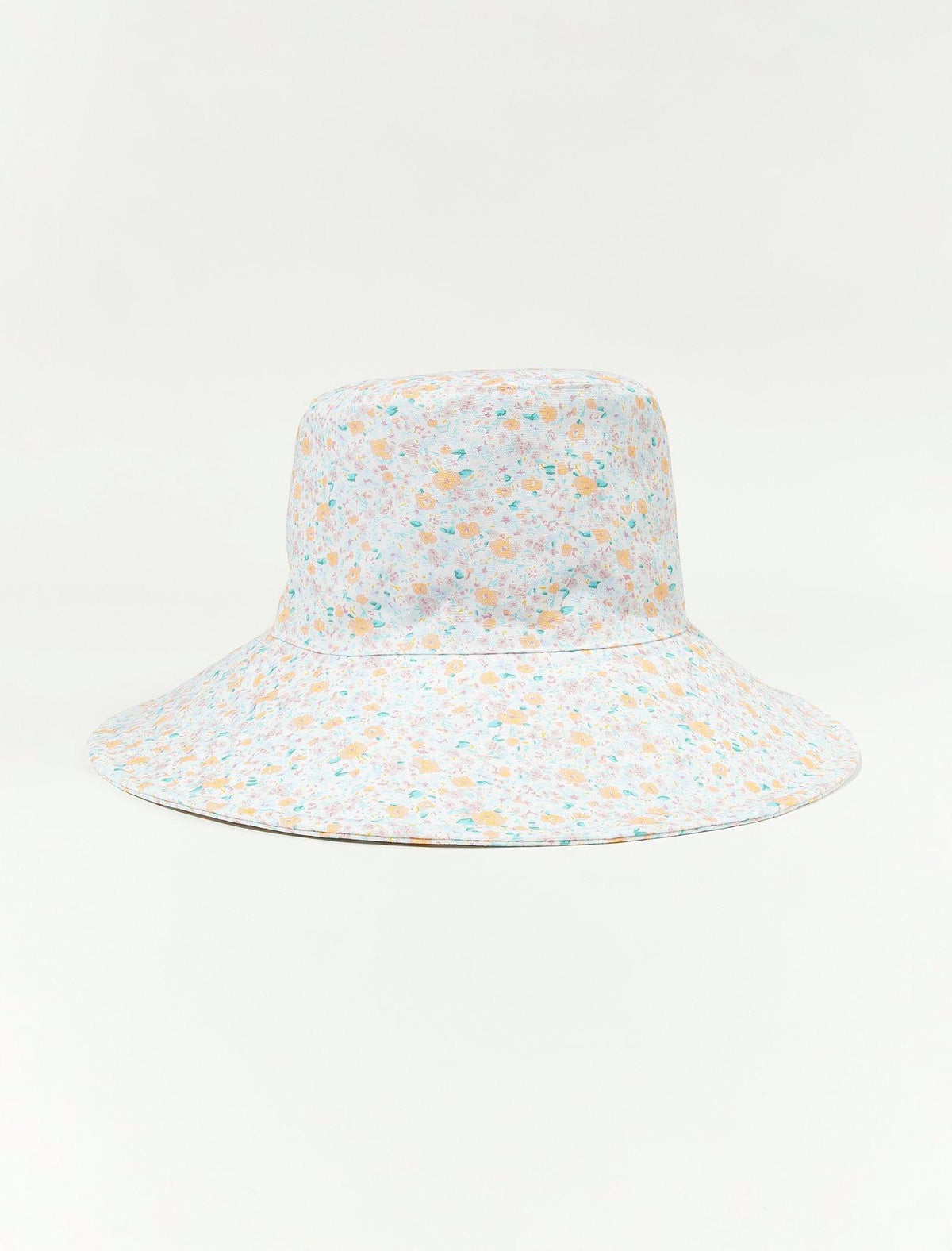 Lucky Brand Bloom Bucket Hat With Ties Light Blue