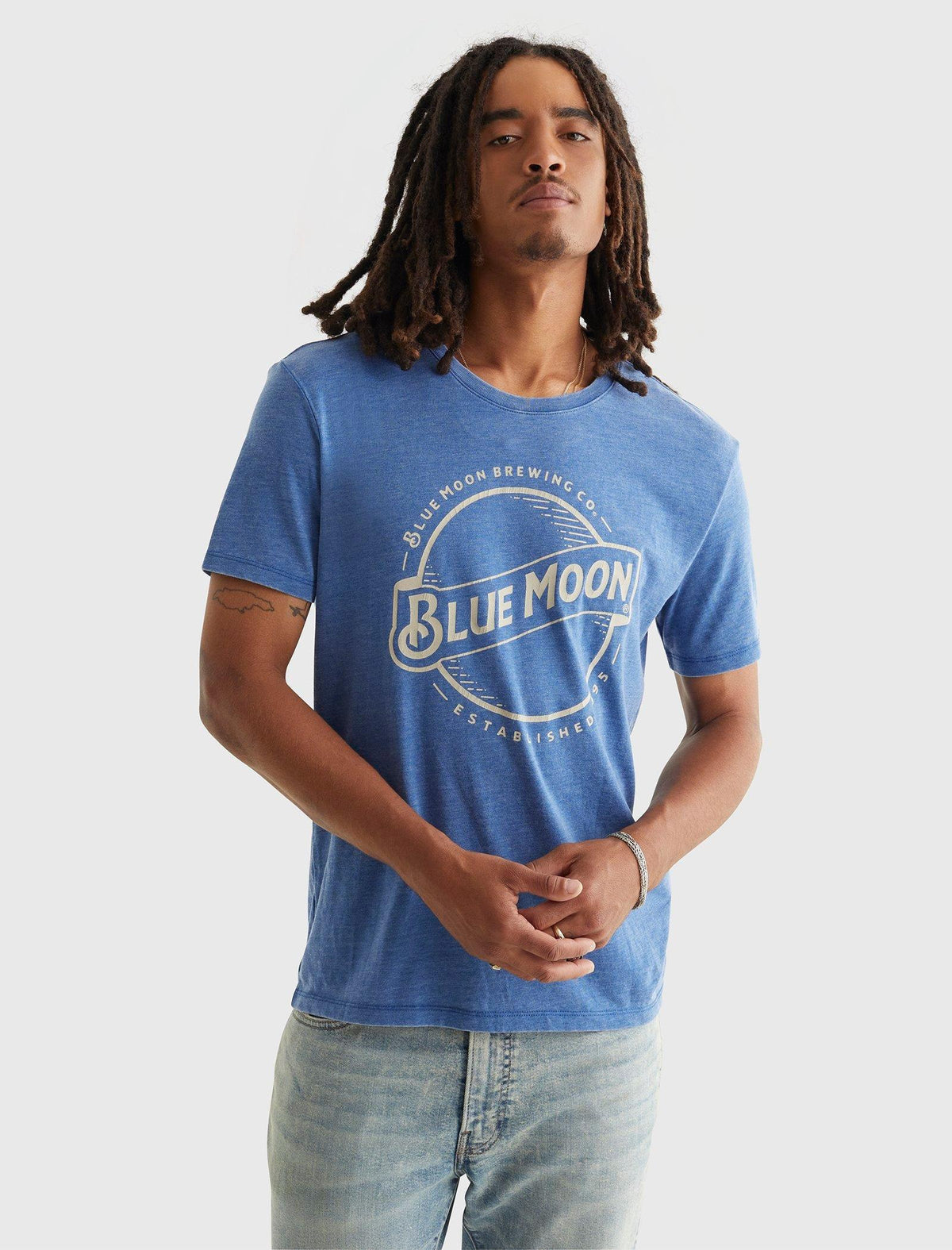 Lucky Brand Blue Moon Tee Monaco Blue