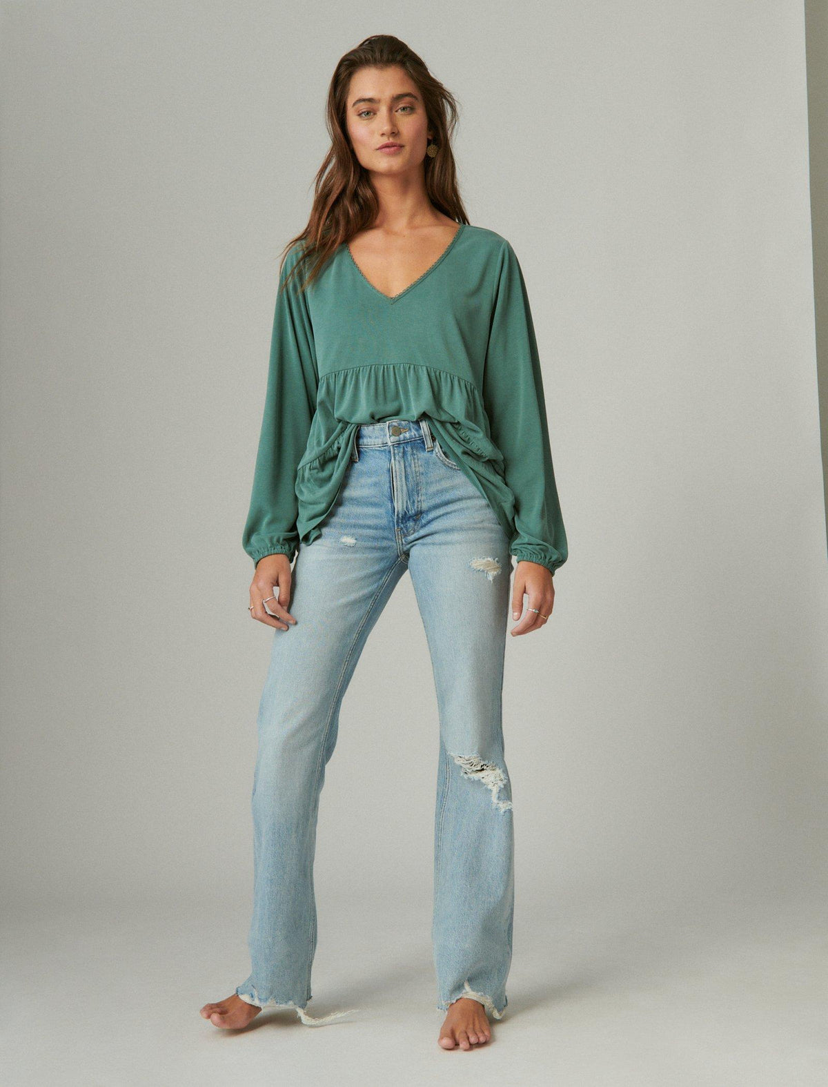 Lucky Brand Boyfriend Flare Wild One Dest