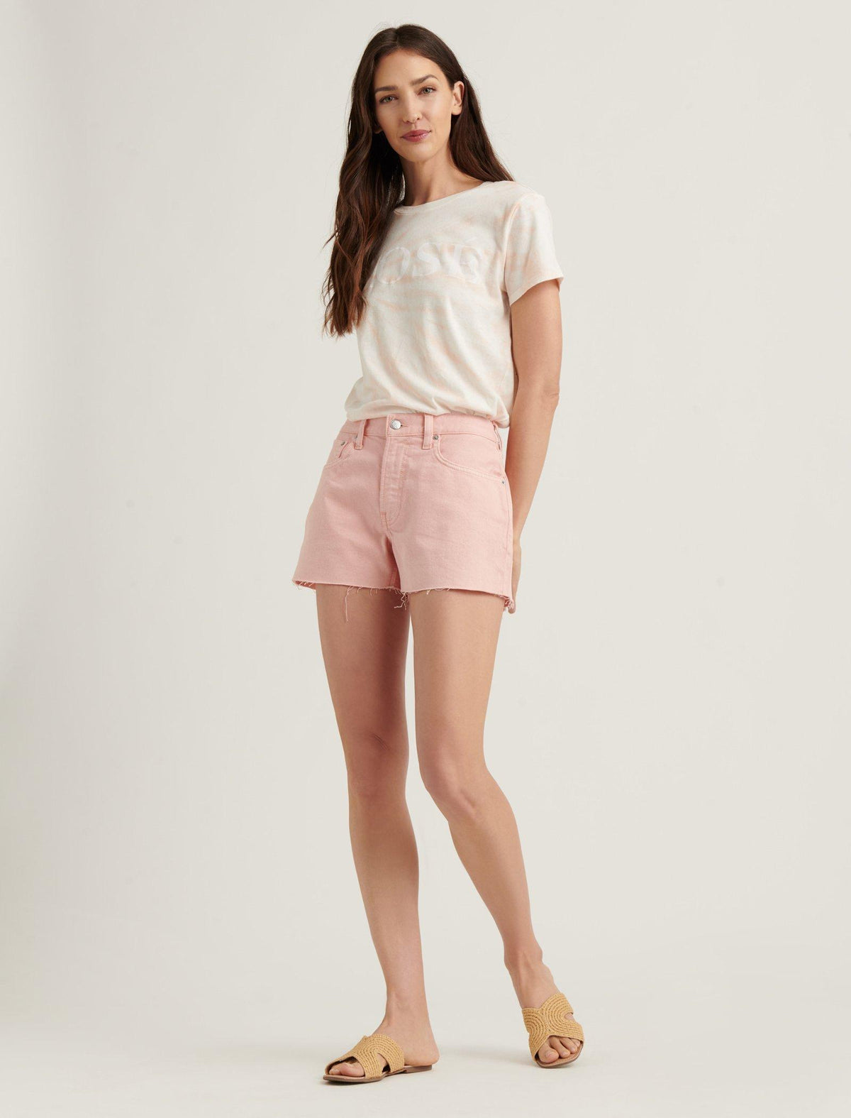 Lucky Brand Boyfriend Jean Short Veiled Rose Ct