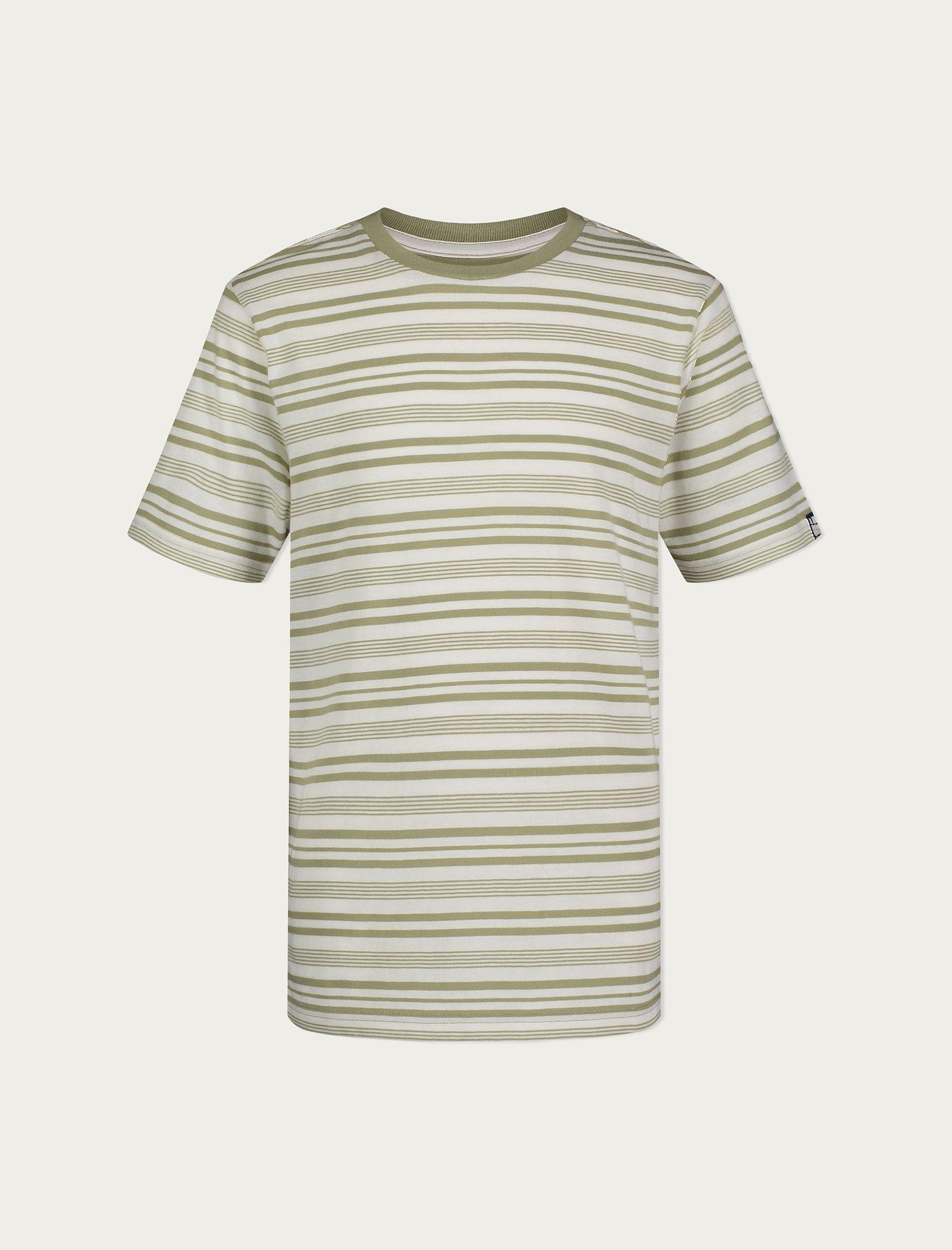 Lucky Brand Boys Lucky Stripe T-Shirt Dark Green