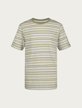 Lucky Brand Boys Lucky Stripe T-Shirt Dark Green