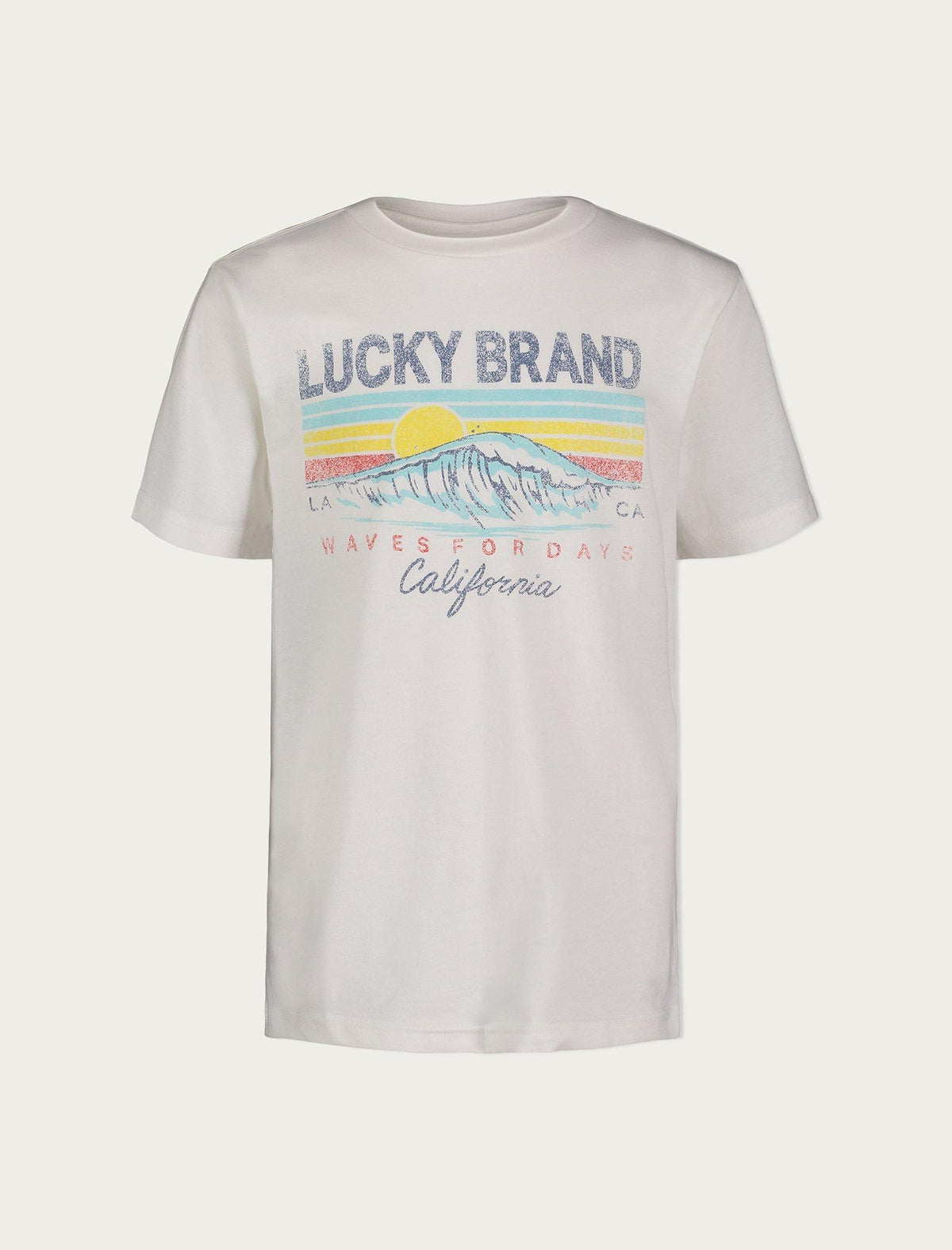 Lucky Brand Boys Lucky Sway T-Shirt - Boy's Childrens Kids Shirts Tops Button Down Shirts Natural