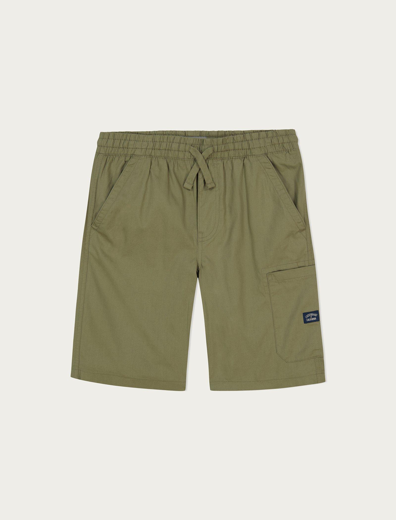 Lucky Brand Boys Pull On Shorts Medium Green