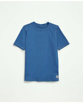 Brooks Brothers Boys Short Sleeve Rashguard Blue