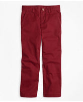 Brooks Brothers Boys Washed Cotton Stretch Chinos Cabernet