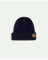 Brooks Brothers Kids Cable Knit Beanie Navy