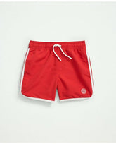 Brooks Brothers Boys Swim Trunks Red