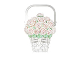 Judith Leiber Couture Basket of Roses Blush Bouquet