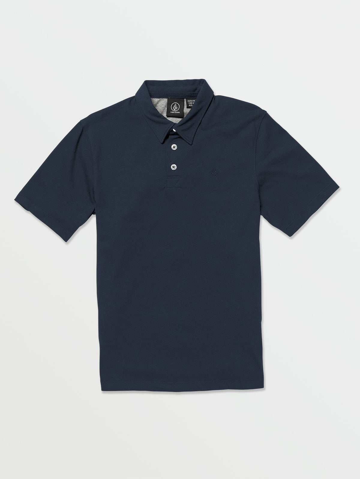 Volcom Wowzer Polo Boys Short Sleeve Shirt (Age 8-14) Navy