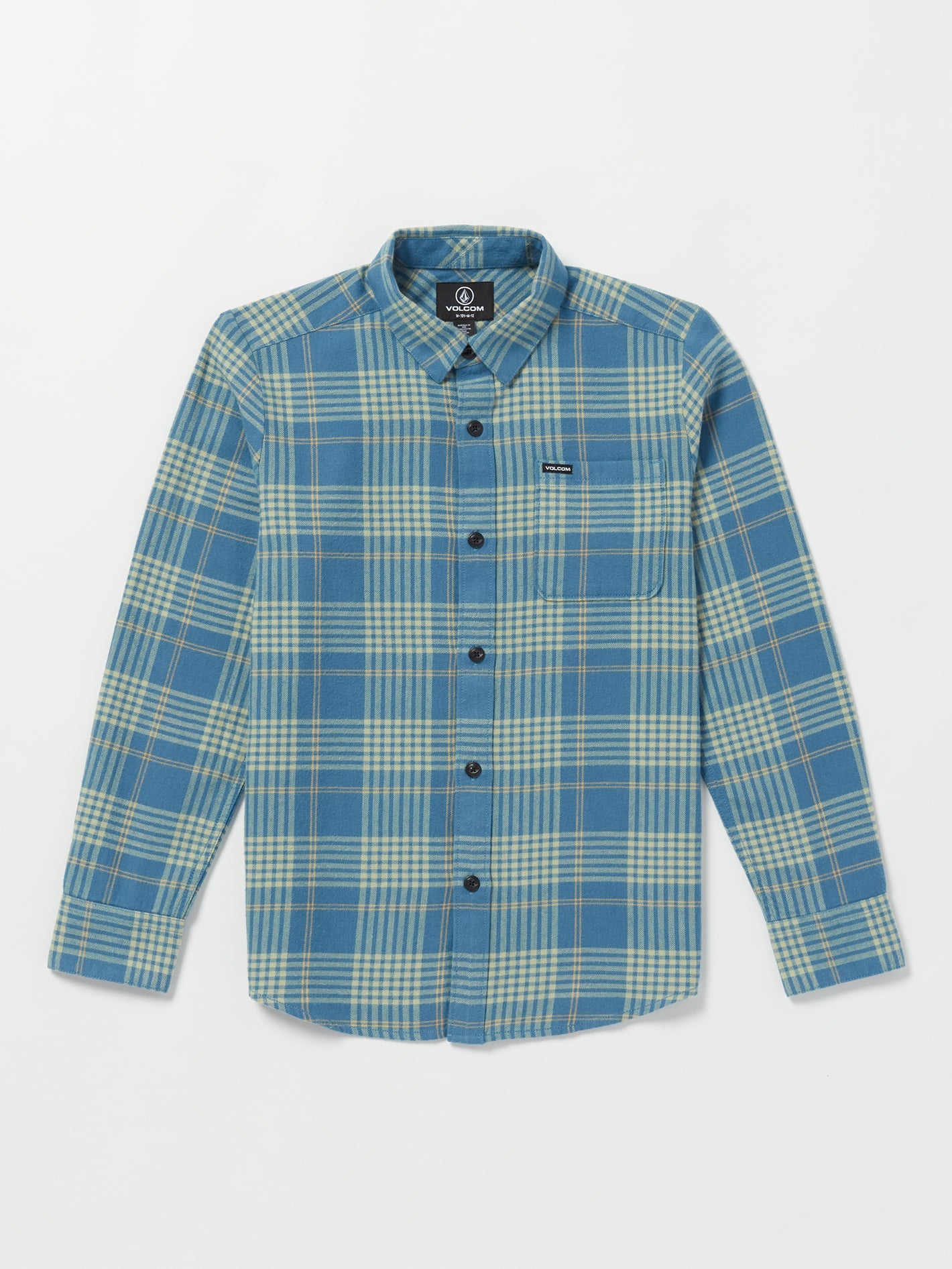 Volcom Caden Plaid Flannel Indigo Ridge