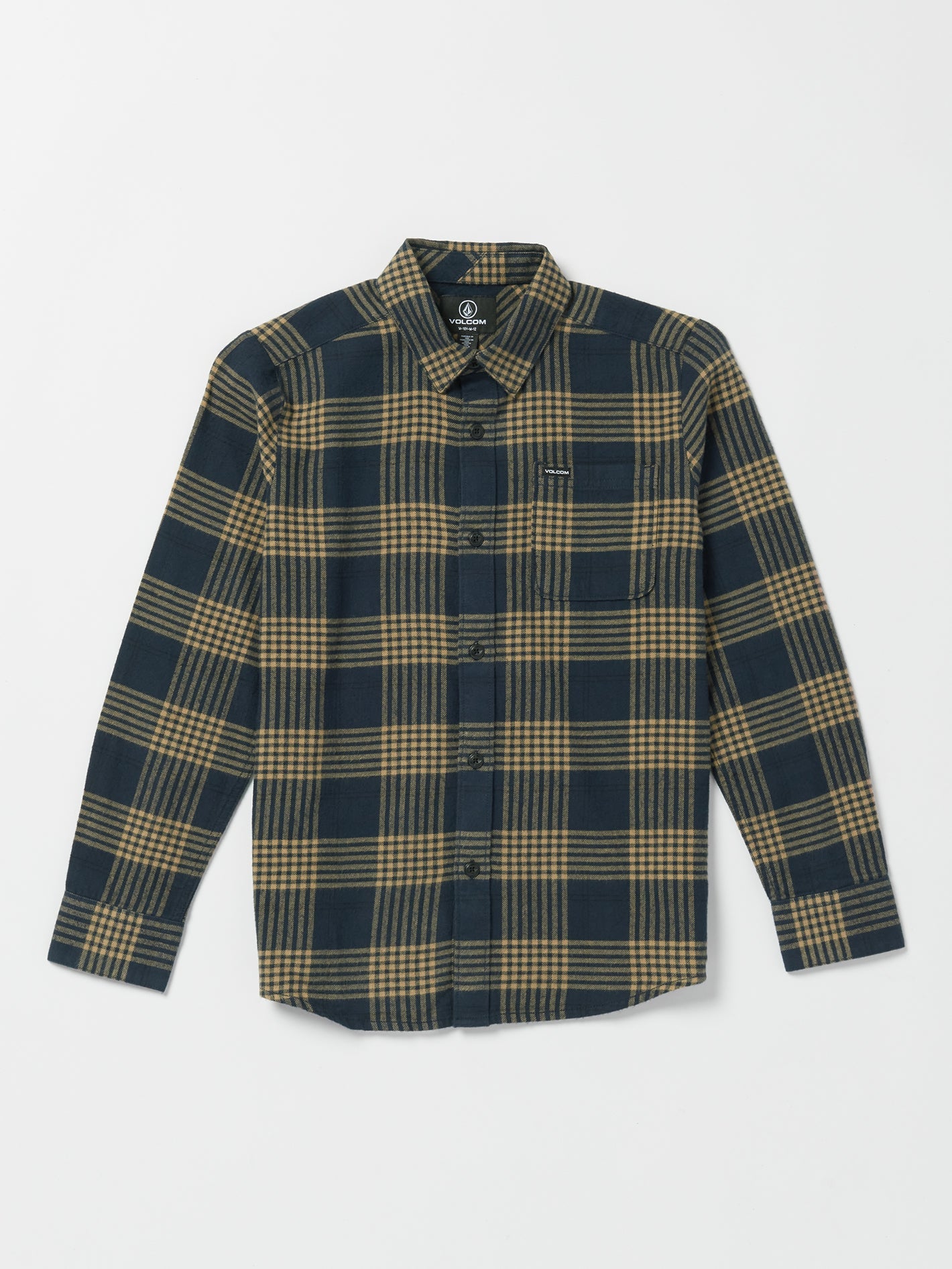 Volcom Caden Plaid Flannel Navy