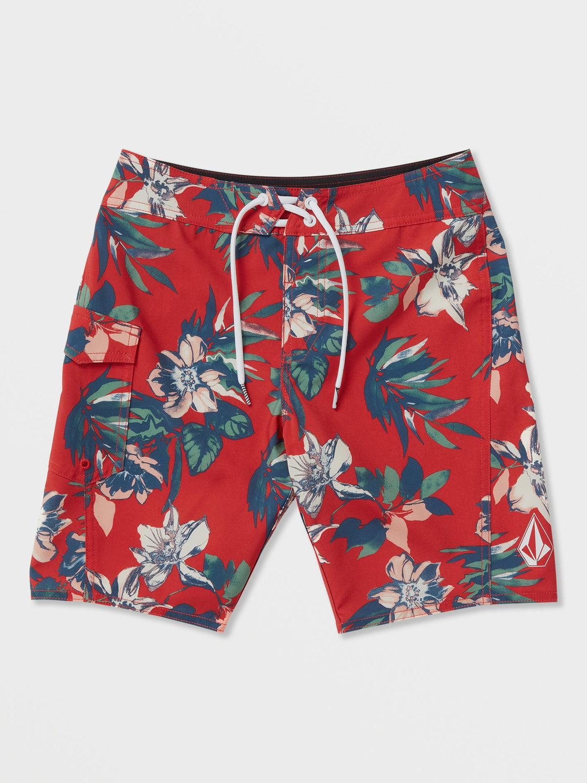 Volcom Manic BoardBoys Shorts (Age 8-14) Chili Red