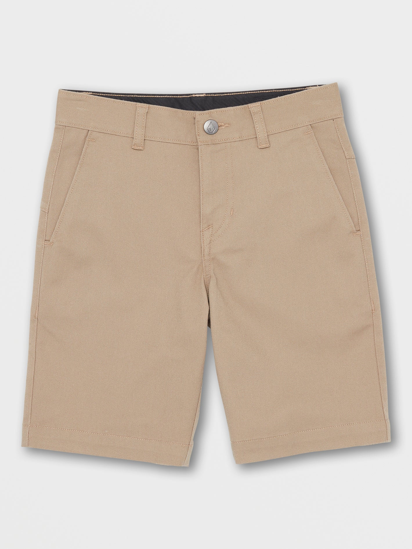 Volcom Vmonty Stretch Boys Shorts (Age 8-14) Khaki