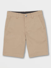 Volcom Vmonty Stretch Boys Shorts (Age 8-14) Khaki