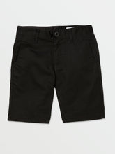 Volcom Frickin Chino Boys Shorts (Age 8-14) Black