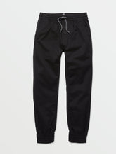 Volcom Frickin Slim Jogger Boys Pants (Age 8-14) Black