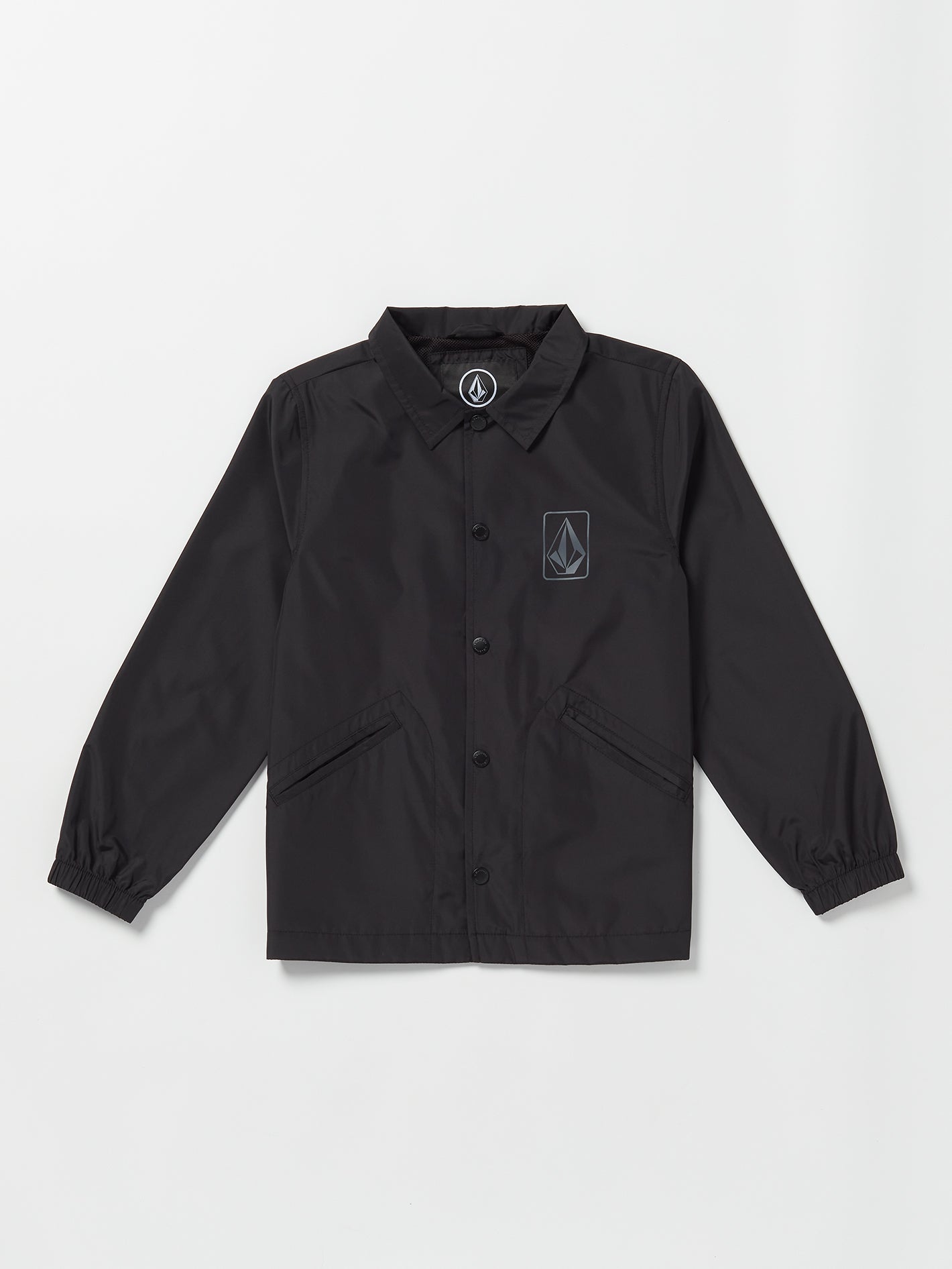 Volcom Coaches Boys Jacket (Age 8-14) Black