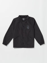 Volcom Coaches Boys Jacket (Age 8-14) Black