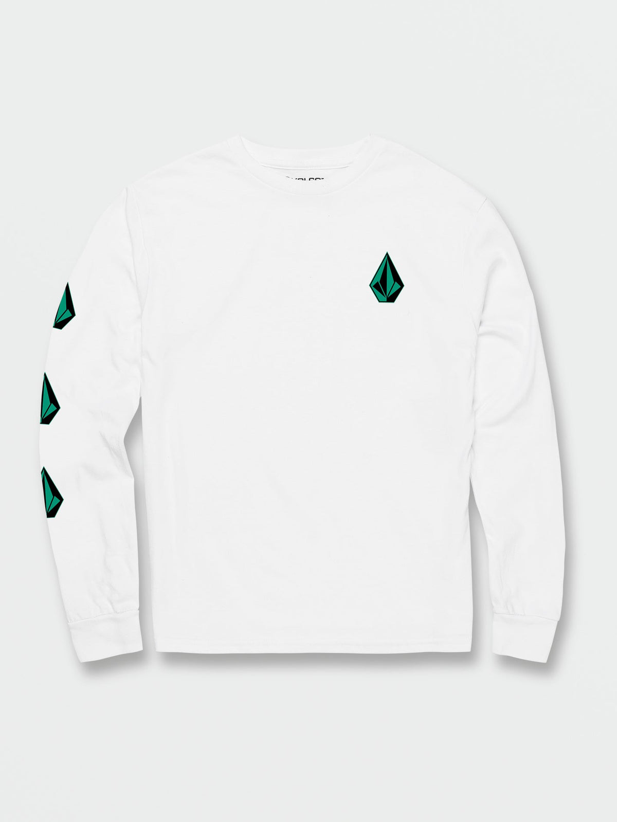 Volcom Iconic Stone Long Sleeve Tee White