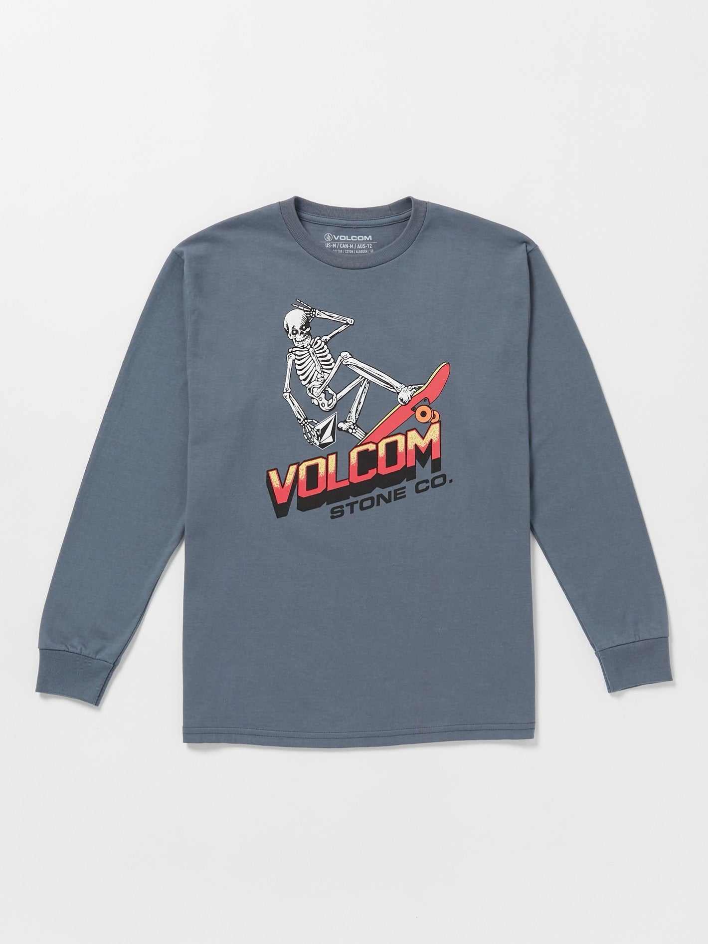 Volcom Bone Slide Long Sleeve Tee Dark Slate