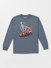 Volcom Bone Slide Long Sleeve Tee Dark Slate