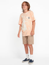 Volcom Iconic Stone Dye Short Sleeve Tee Summer Orange