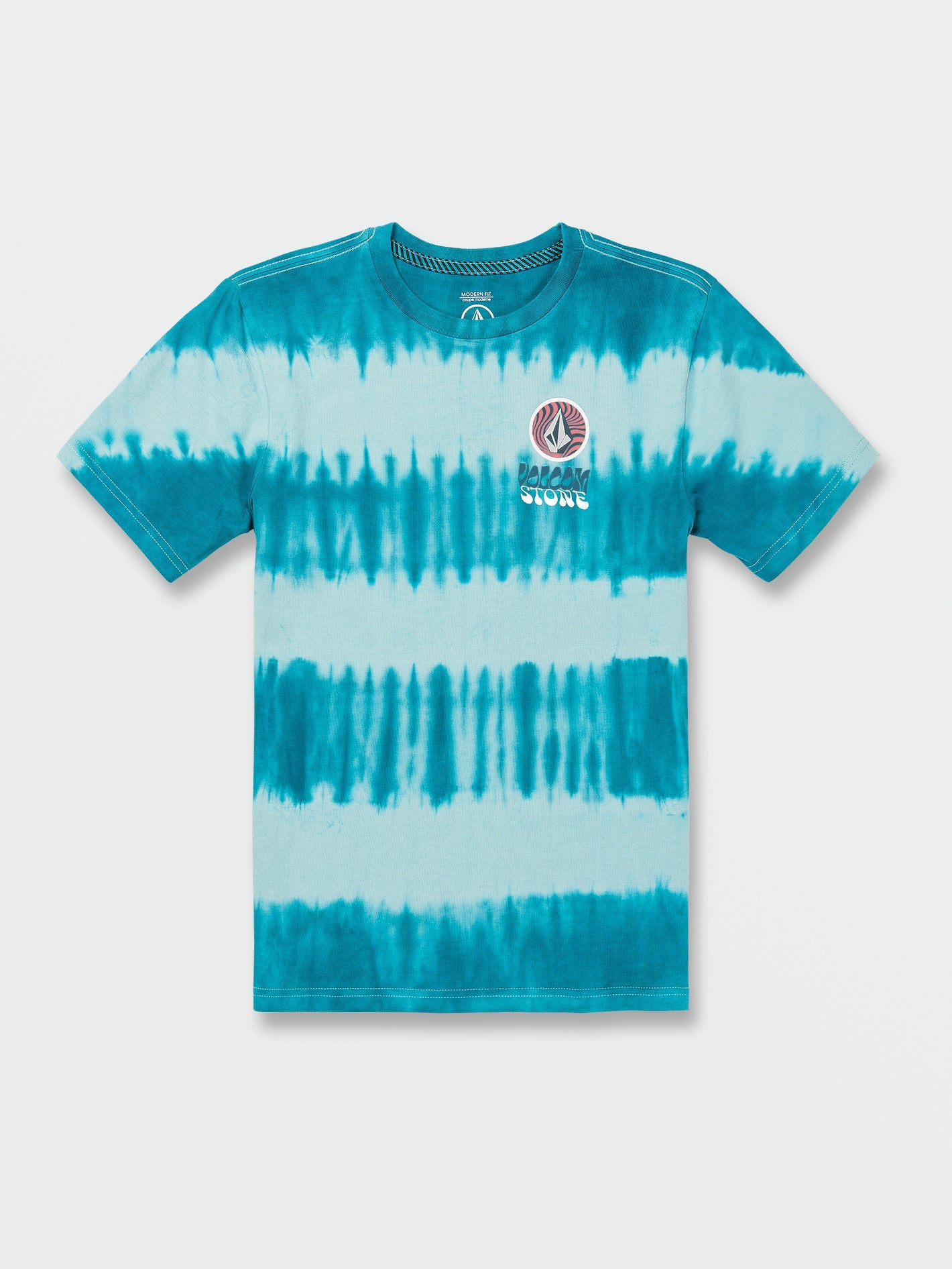 Volcom Psychdye Short Sleeve Tee Ocean Teal