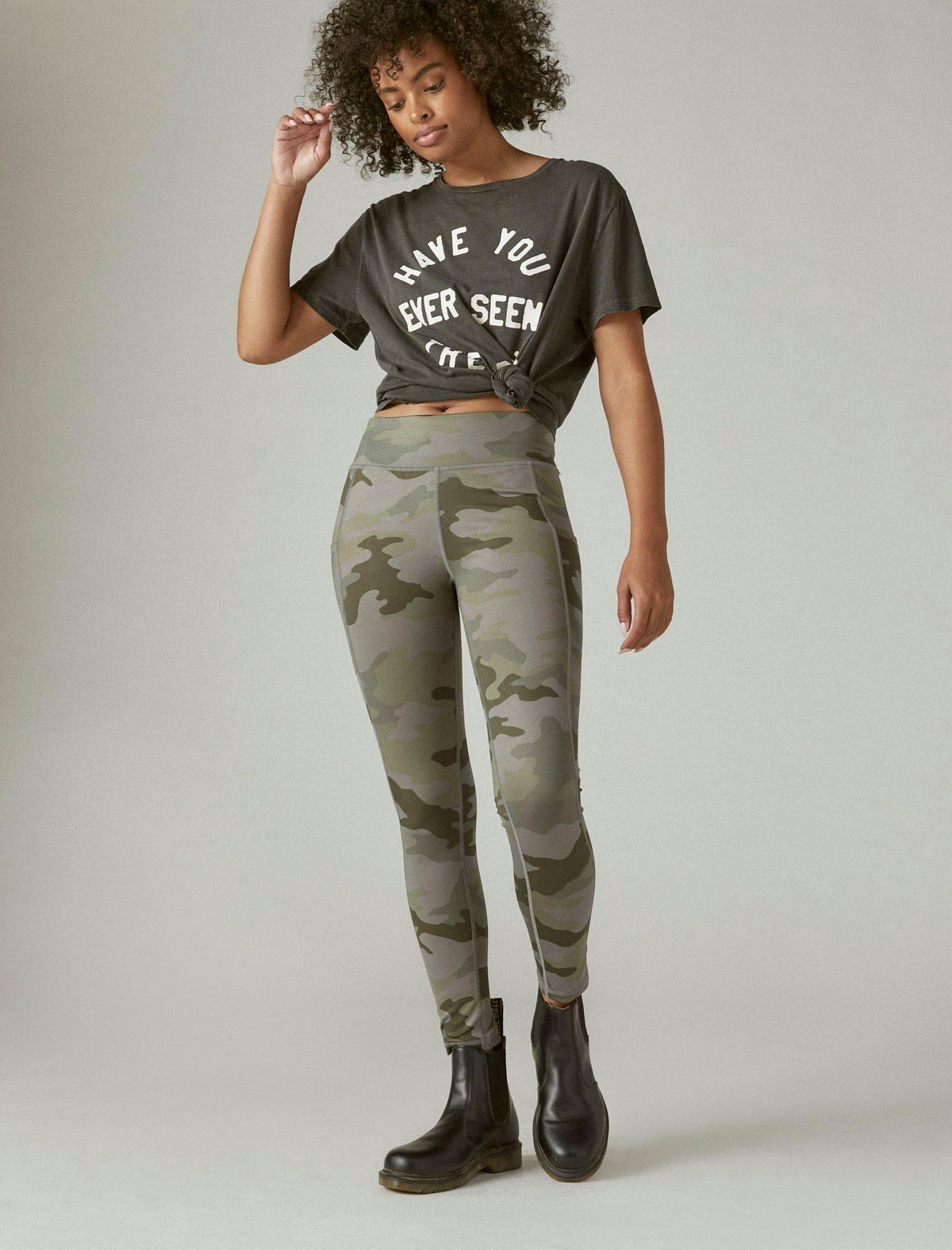 Lucky Brand Camo Flex Legging Green Camo