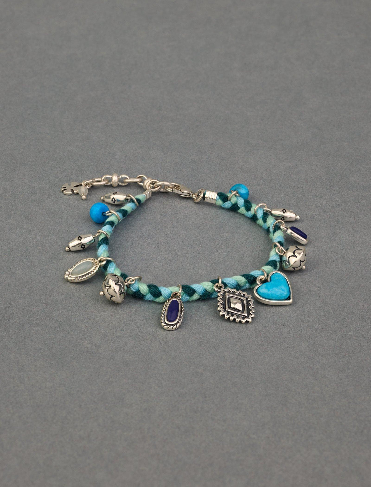 Lucky Brand Chord Charm Bracelet - Women's Ladies Accessories Jewelry Bracelets Silver