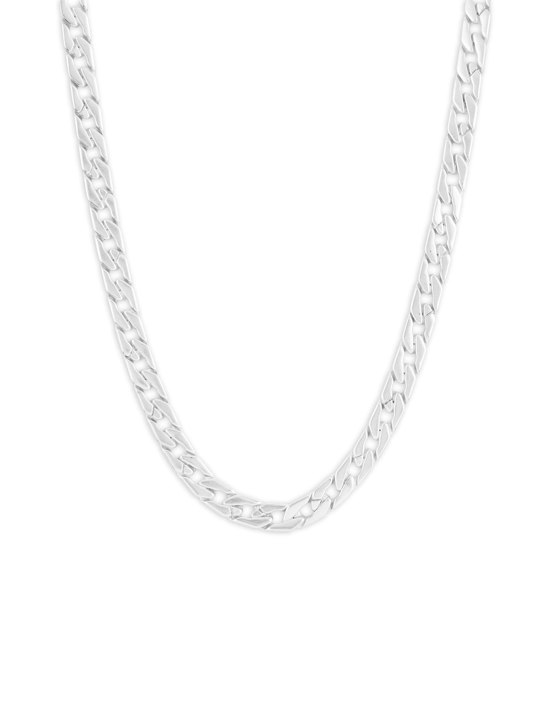 Lucky Brand Chunky Chain Collar Necklace Silver