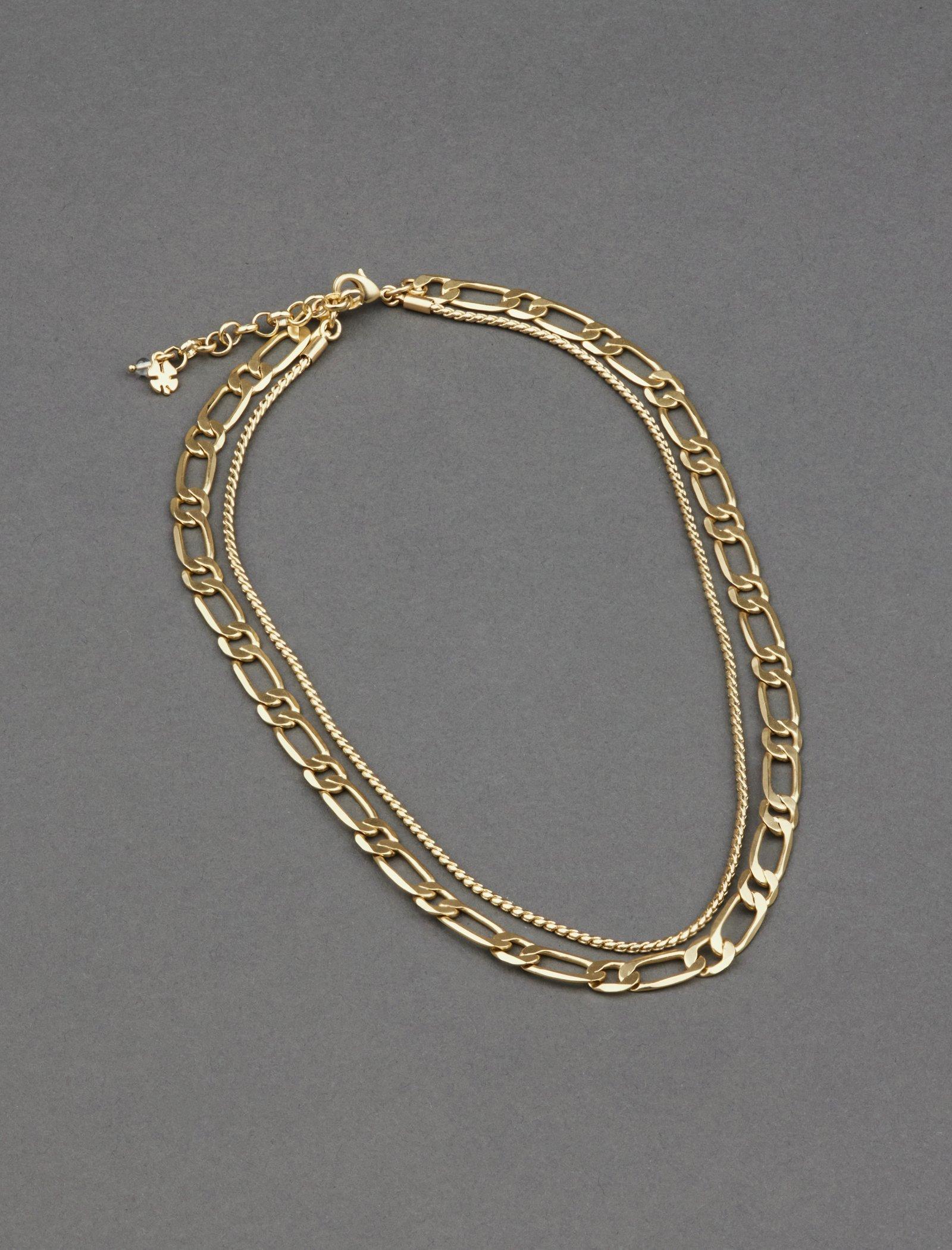 Lucky Brand Chunky Chain Layer Necklace Gold