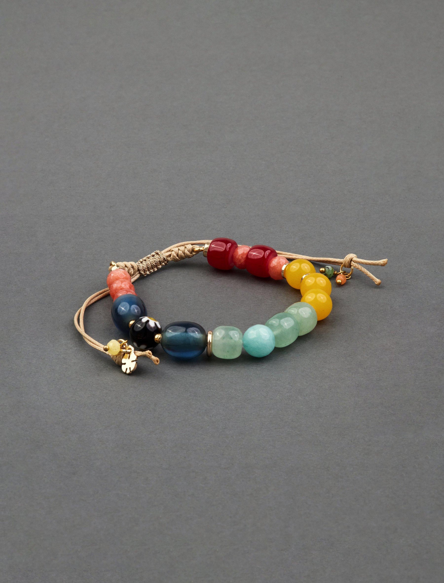 Lucky Brand Chunky Rainbow Bracelet Gold