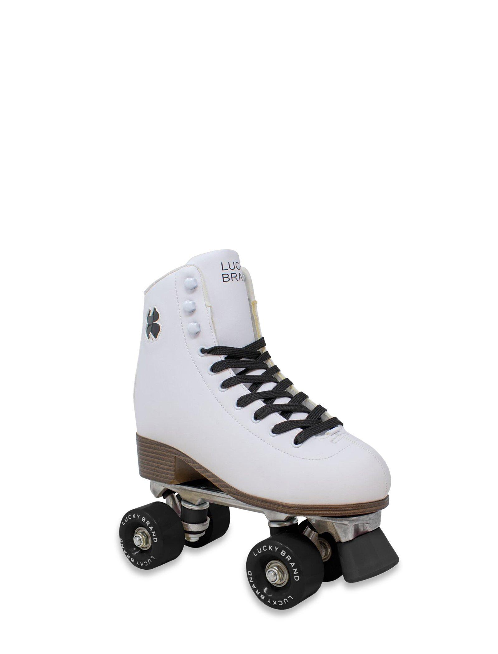 Lucky Brand Classic Clover Quad Roller Skate White